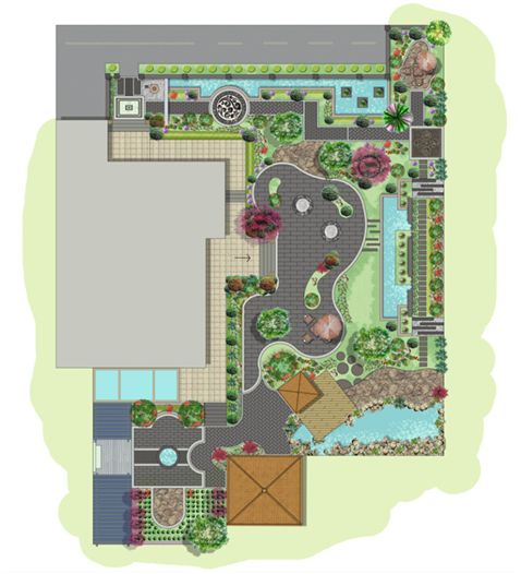 這10多款別墅庭院景觀設(shè)計(jì)圖,回家建別墅的你趕緊收藏起來吧