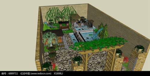 私家后花園景觀設(shè)計(jì)模型