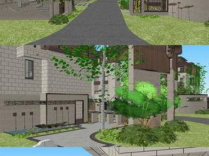 新中式別墅庭院景觀住宅區(qū)建筑規(guī)劃設(shè)計su模型圖下載 圖片164.89mb 植物景觀庫 su模型